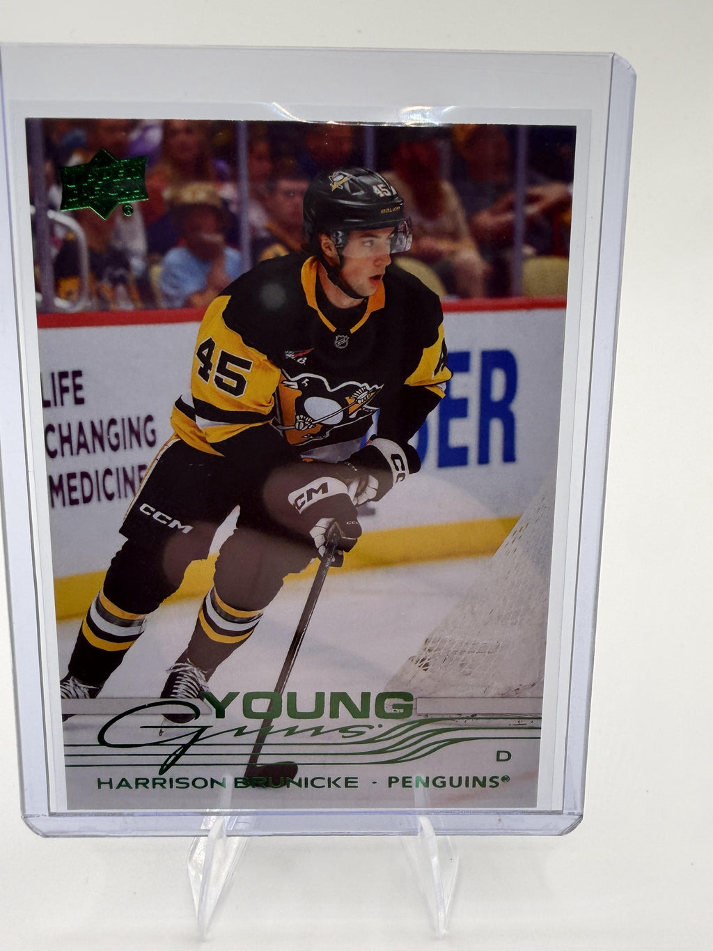 2025-26 Upper Deck Harrison Brunicke Card RC Pittsburgh Penguins #474
