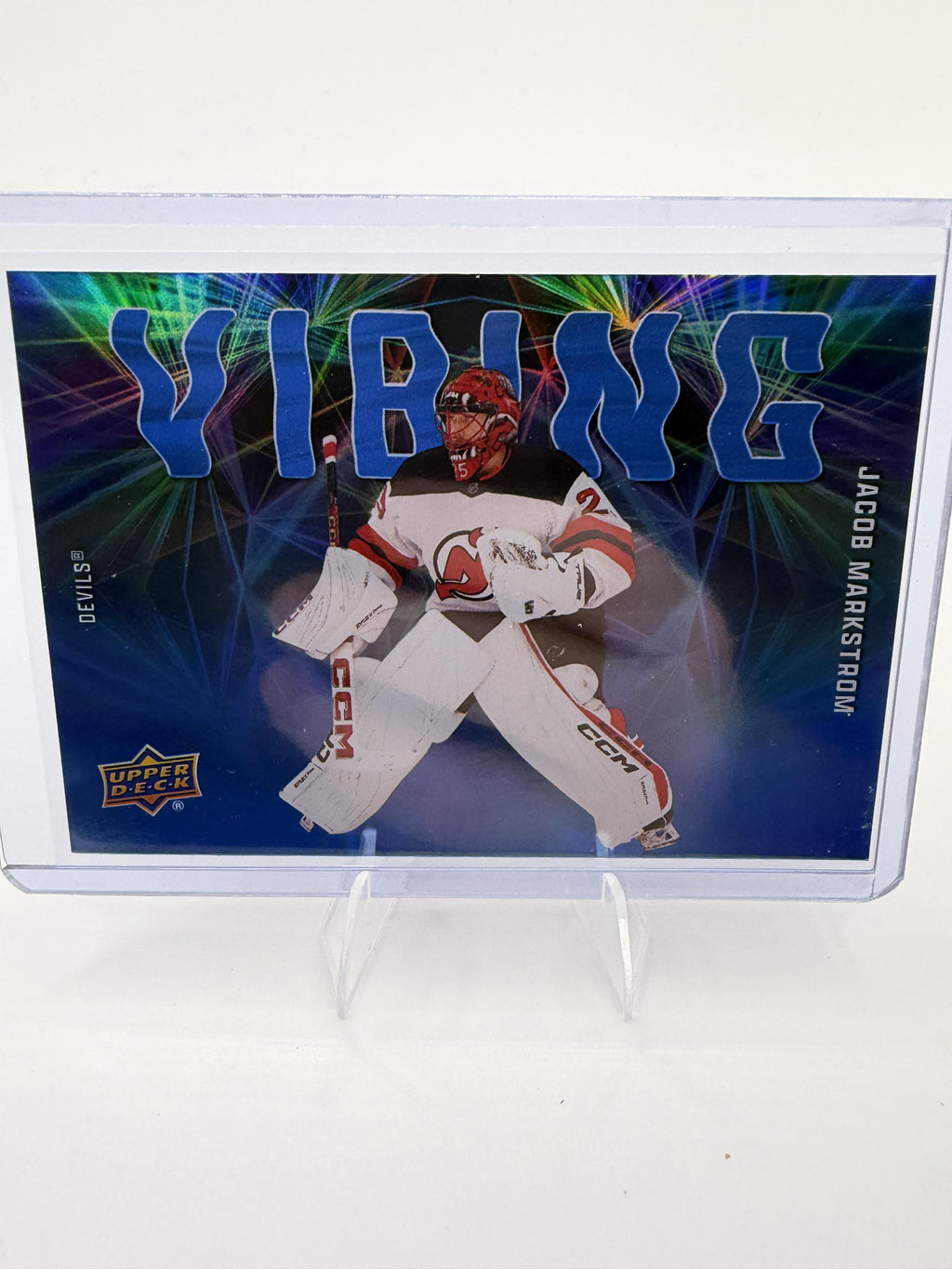 2025-26 Upper Deck Jacob Markstrom Card Vibing New Jersey Devils #VB-8