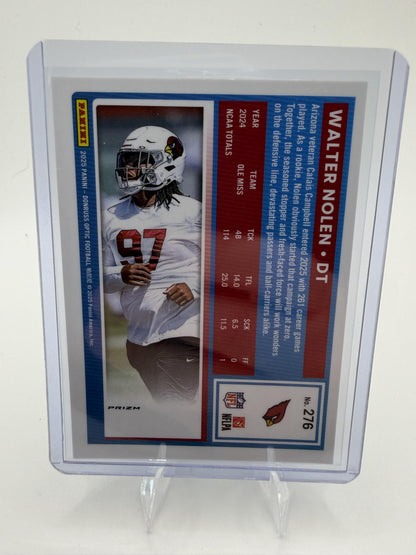 Walter Nolen 2025 Donruss Optic Green Velocity #276 Cardinals Rated Rookie RC NM