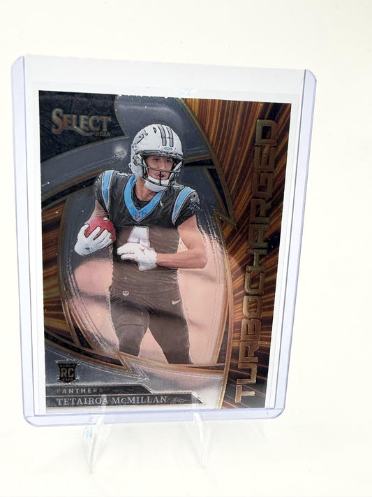 2025 Panini Select Tetairoa McMillan Card Turbocharged Carolina Panthers #22
