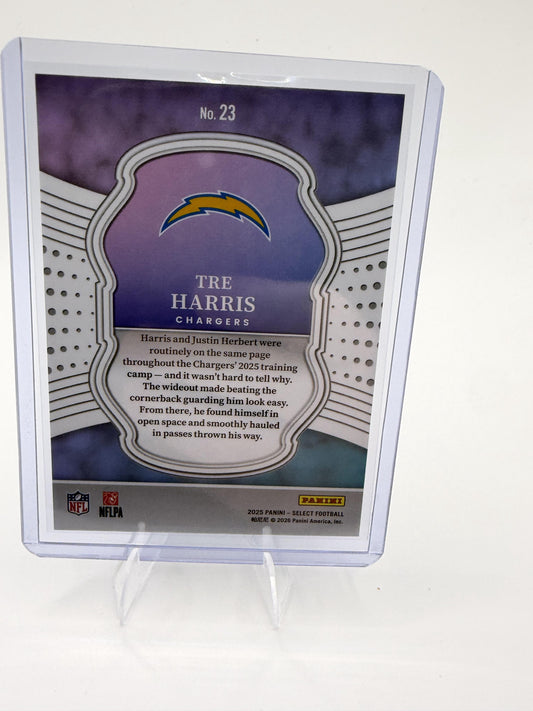 2025 Panini Select Tre Harris Card Select Certified Rookies