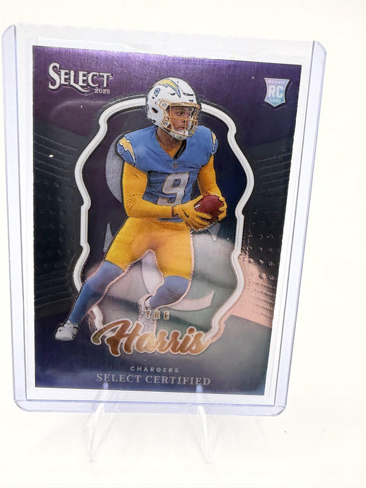 2025 Panini Select Tre Harris Card Select Certified Rookies