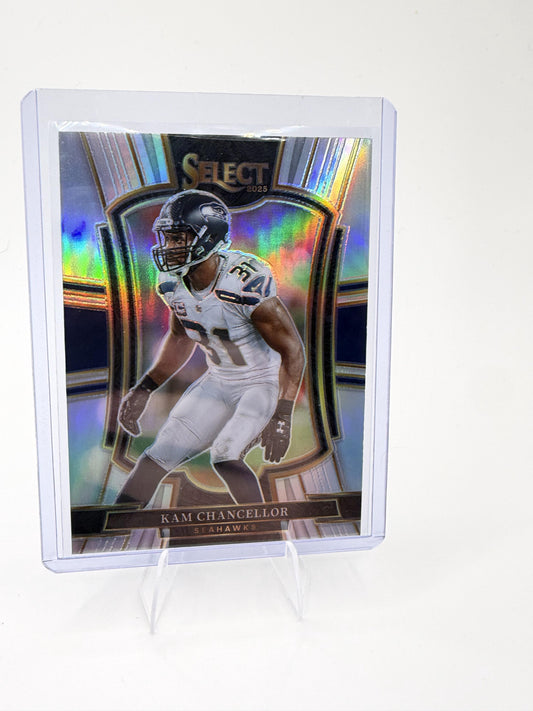 2025 Panini Select Kam Chancellor Card Silver Prizm Shock Seattle Seahawks #149