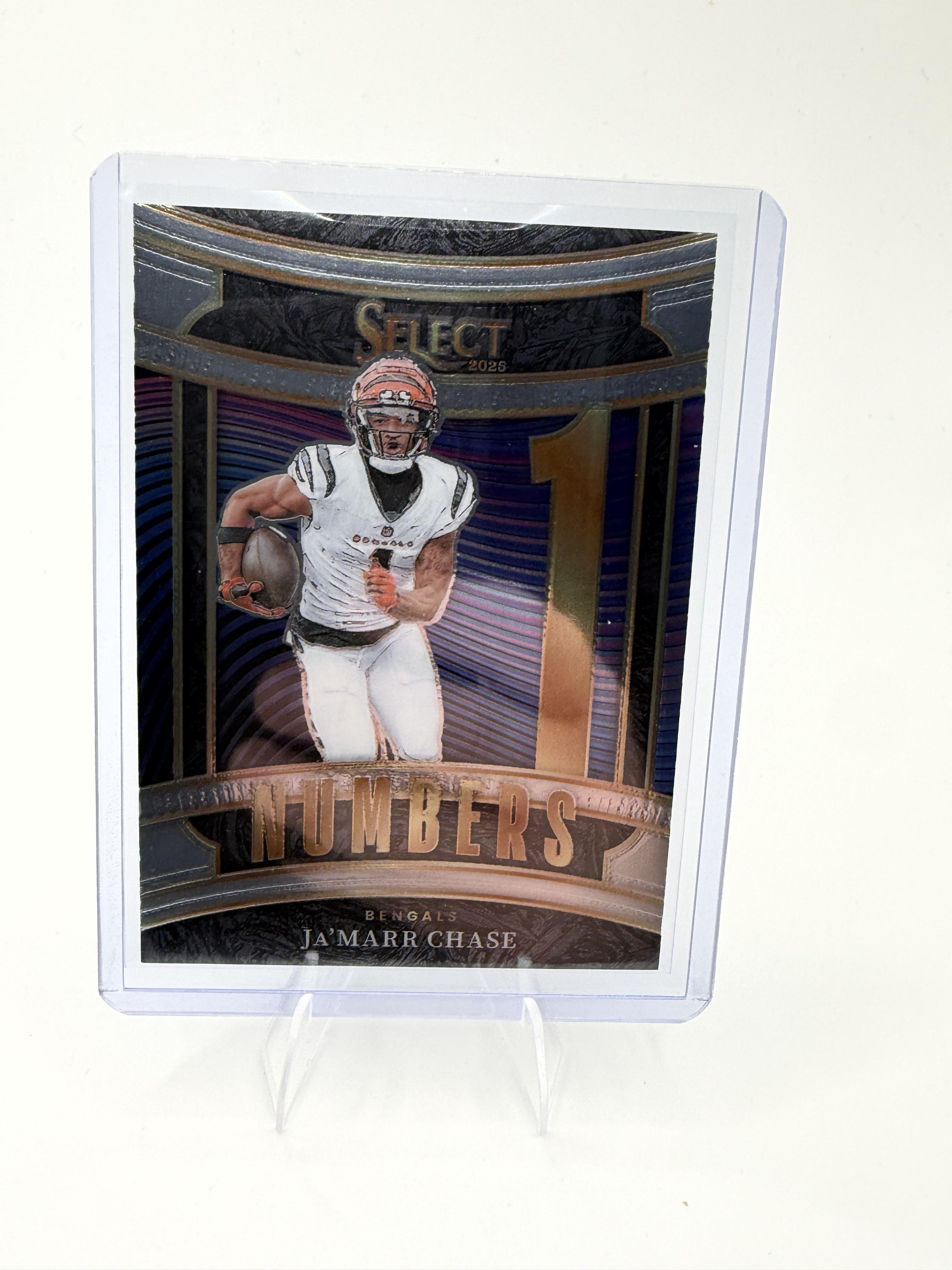 Ja'Marr Chase 2025 Panini Select Numbers #3 Cincinnati Bengals WR NM/M