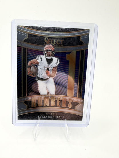 Ja'Marr Chase 2025 Panini Select Numbers #3 Cincinnati Bengals WR NM/M