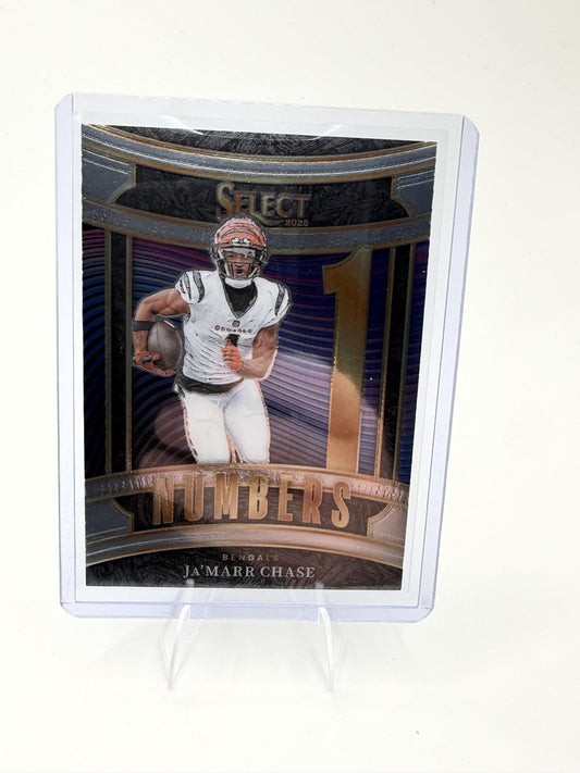 Ja'Marr Chase 2025 Panini Select Numbers #3 Cincinnati Bengals WR NM/M