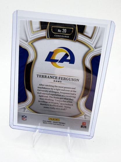 2025 Panini Select Terrance Ferguson Card RC Los Angeles Rams #20