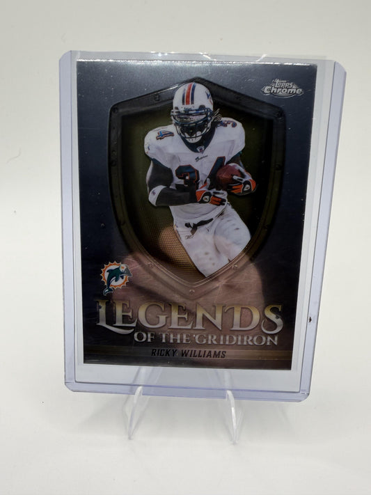 2025 Topps Chrome Ricky Williams Card Legends of the Gridiron Miami