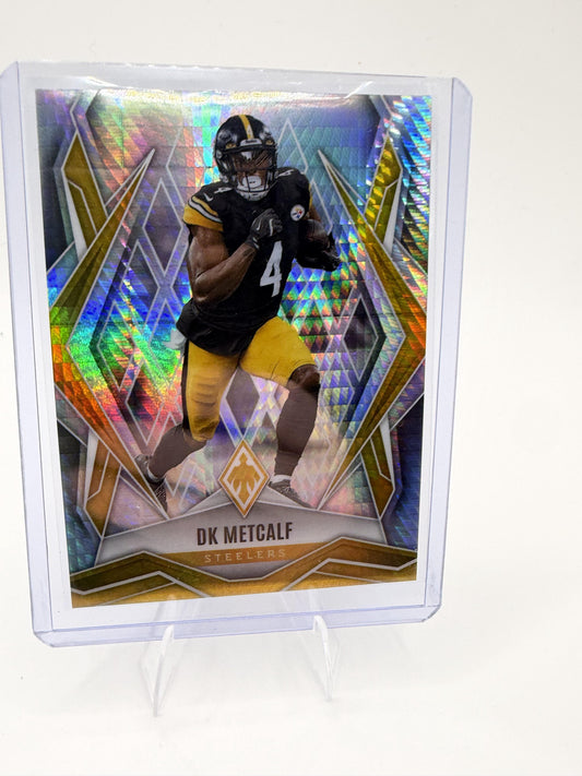 2025 Panini Phoenix DK Metcalf Prizm Card Pittsburgh Steelers #4