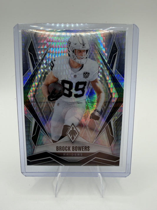 2025 Panini Phoenix Brock Bowers Card Prizm Las Vegas Raiders #146