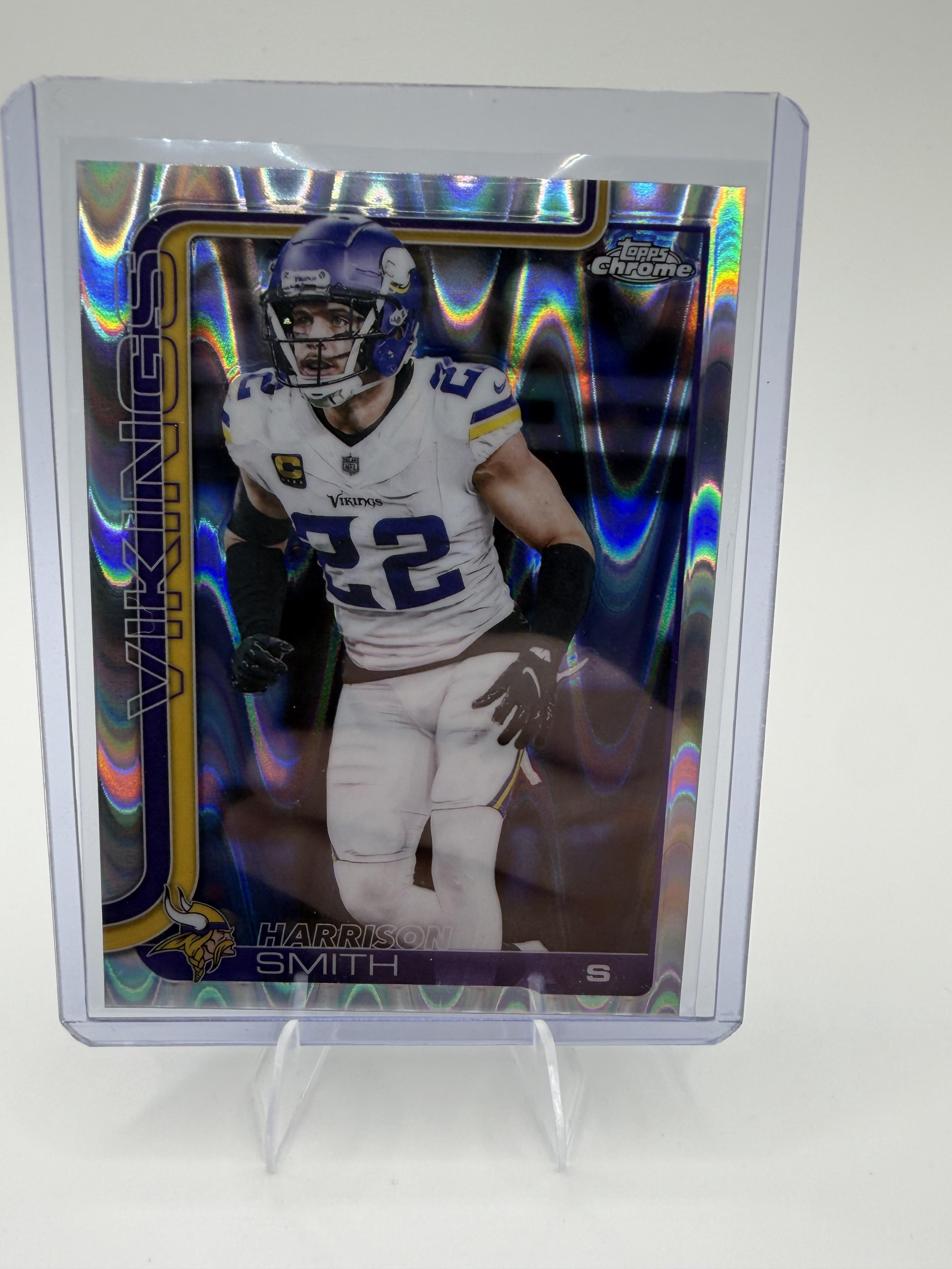 2025 Topps Chrome - Ray Wave Refractor Harrison Smith Card Minnesota