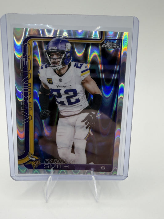 2025 Topps Chrome - Ray Wave Refractor Harrison Smith Card Minnesota