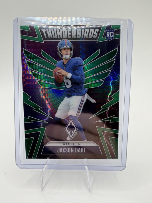 2025 Panini Phoenix #38 Jaxson Dart Thunderbirds Green Prizm #/99