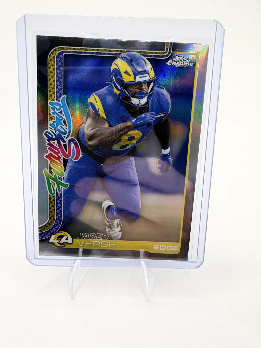 2025 Topps Chrome - Future Stars Refractor Jared Verse Card Rams #FS-24