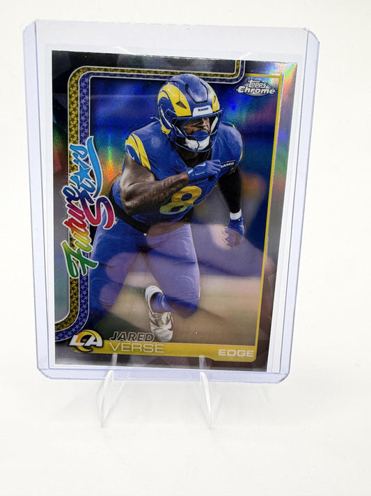2025 Topps Chrome - Future Stars Refractor Jared Verse Card Rams #FS-24