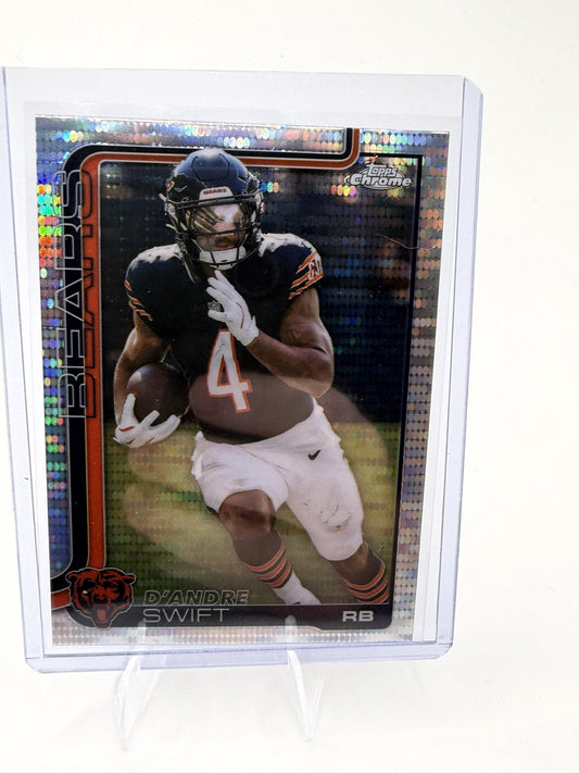 2025 Topps Chrome - Pulsar Refractor D'Andre Swift Card Chicago Bears #53