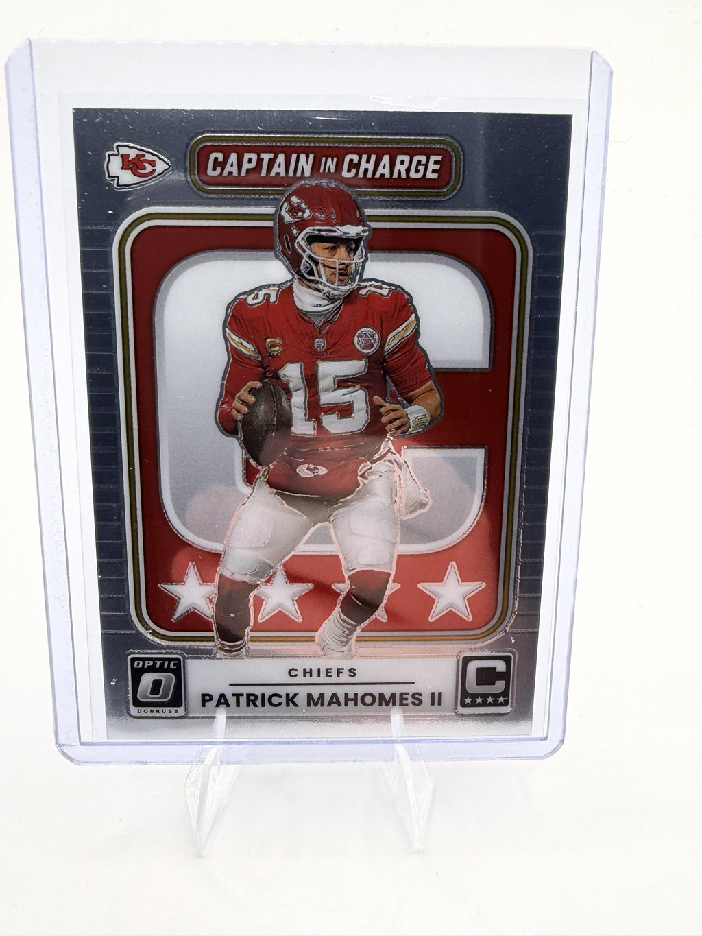 2025 Donruss Optic Patrick Mahomes II Card Captain in Charge Chiefs #6