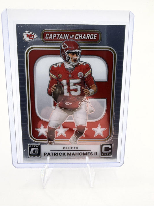 2025 Donruss Optic Patrick Mahomes II Card Captain in Charge Chiefs #6
