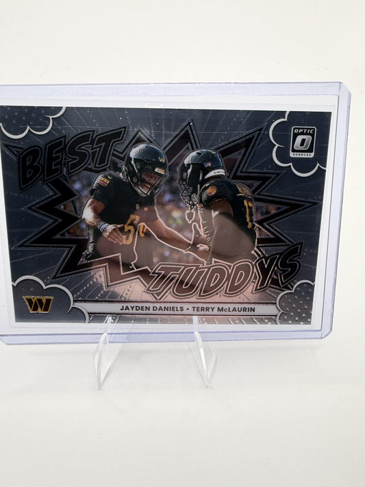 2025 Donruss Optic Jayden Daniels/Terry McLaurin Card Best Tuddys Washington