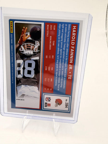 2025 Donruss Optic Harold Fannin Jr. Card Holo RC Cleveland Browns #284