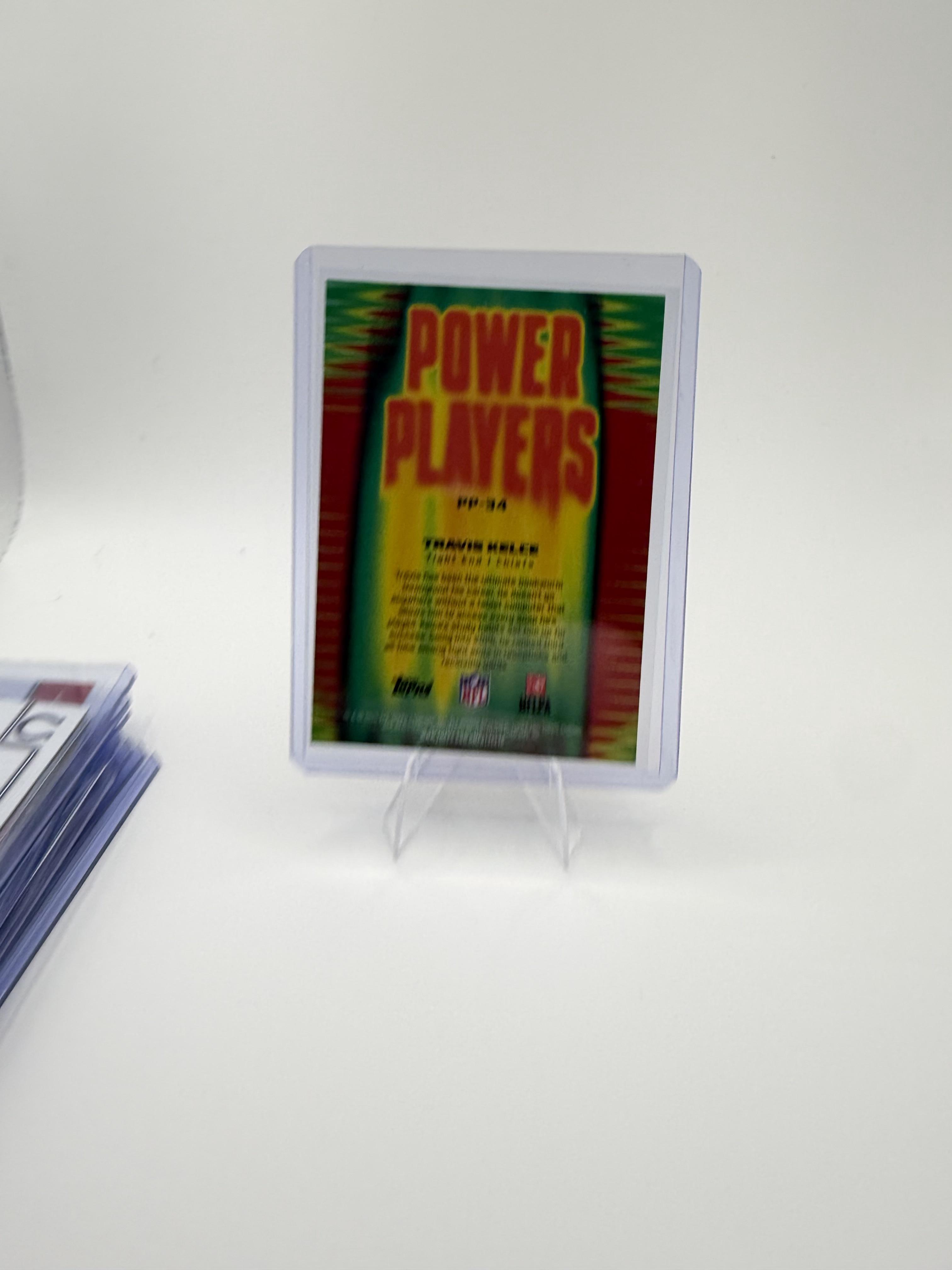 2025 Topps Chrome Travis Kelce Card Power Players Kansas City Chiefs #PP-34