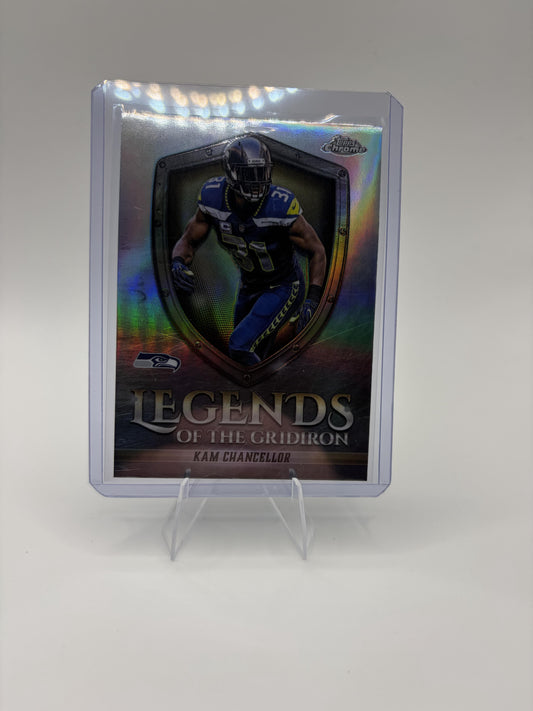 2025 Topps Chrome - Legends of the Gridiron Refractor Kam Chancellor Card