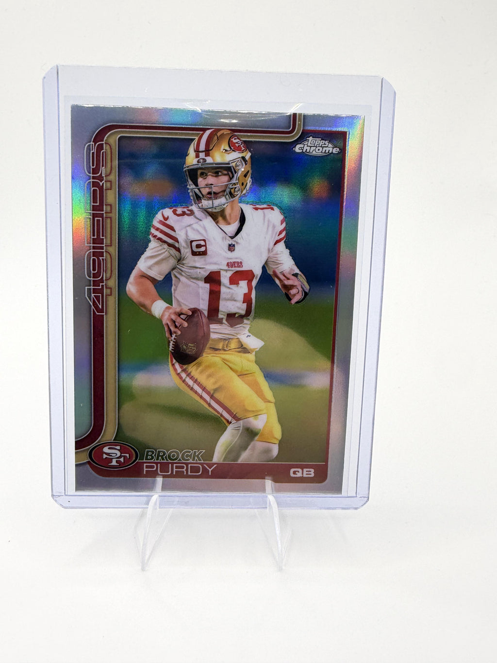 2025 Topps Chrome - Topps Refractor Brock Purdy Card San Francisco 49ers #262