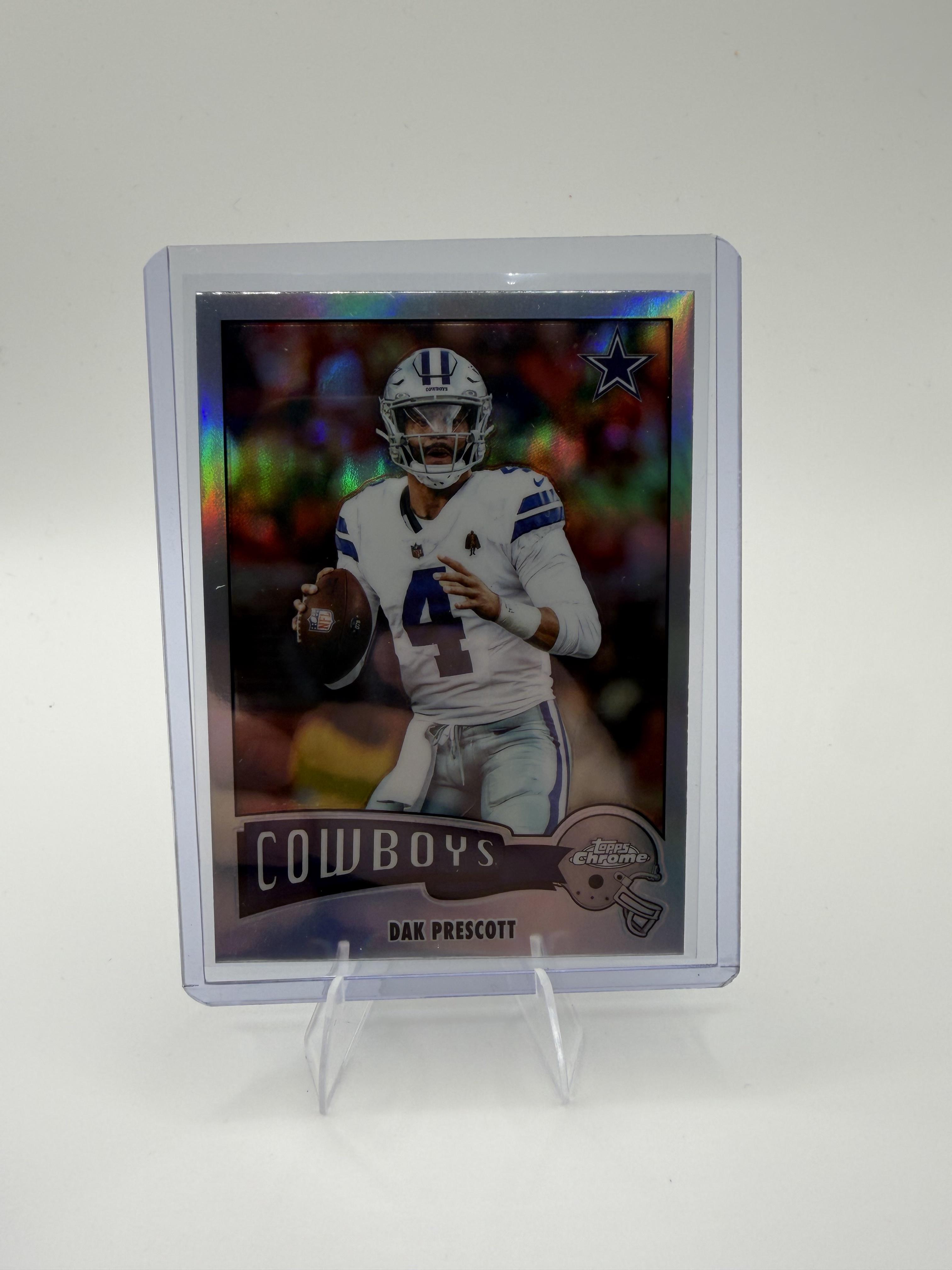 2025 Topps Chrome - 1975 Topps Refractor Dak Prescott Card Cowboys #1975-10