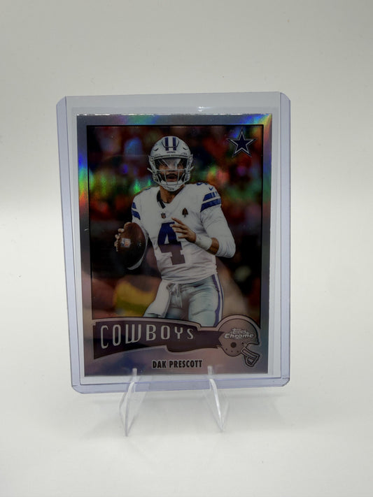 2025 Topps Chrome - 1975 Topps Refractor Dak Prescott Card Cowboys #1975-10
