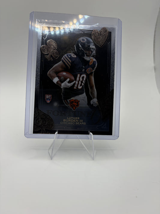 2025 Topps Chrome Luther Burden III Card Fortune 15 Chicago Bears #F15-28
