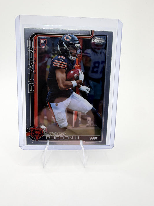 2025 Topps Chrome Luther Burden III Card RC Chicago Bears #334