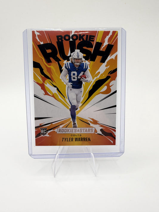 2025 Panini Rookies & Stars Tyler Warren Card Rookie Rush Indianapolis Colts #18