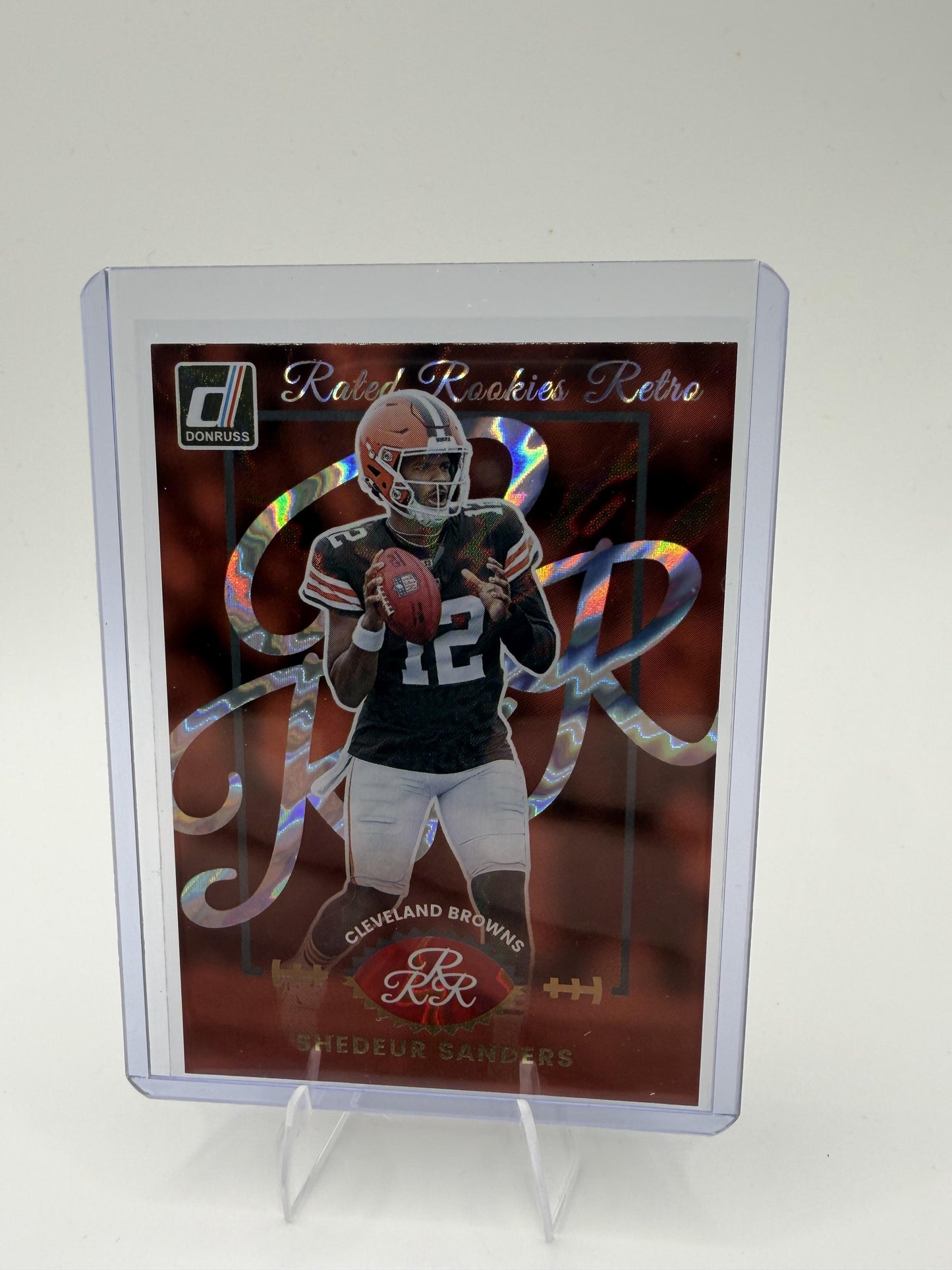 2025 Donruss Shedeur Sanders Card Rated Rookies Retro Cleveland Browns #11