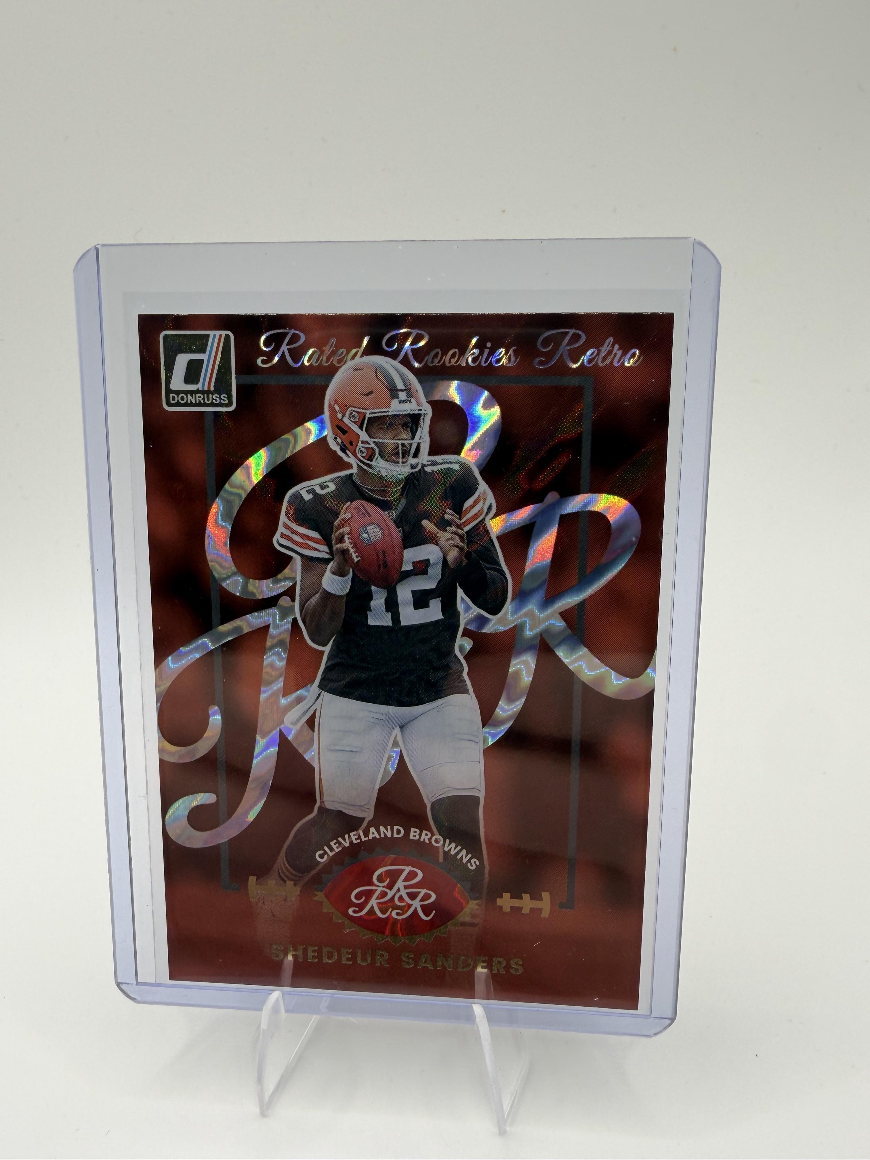 2025 Donruss Shedeur Sanders Card Rated Rookies Retro Cleveland Browns #11
