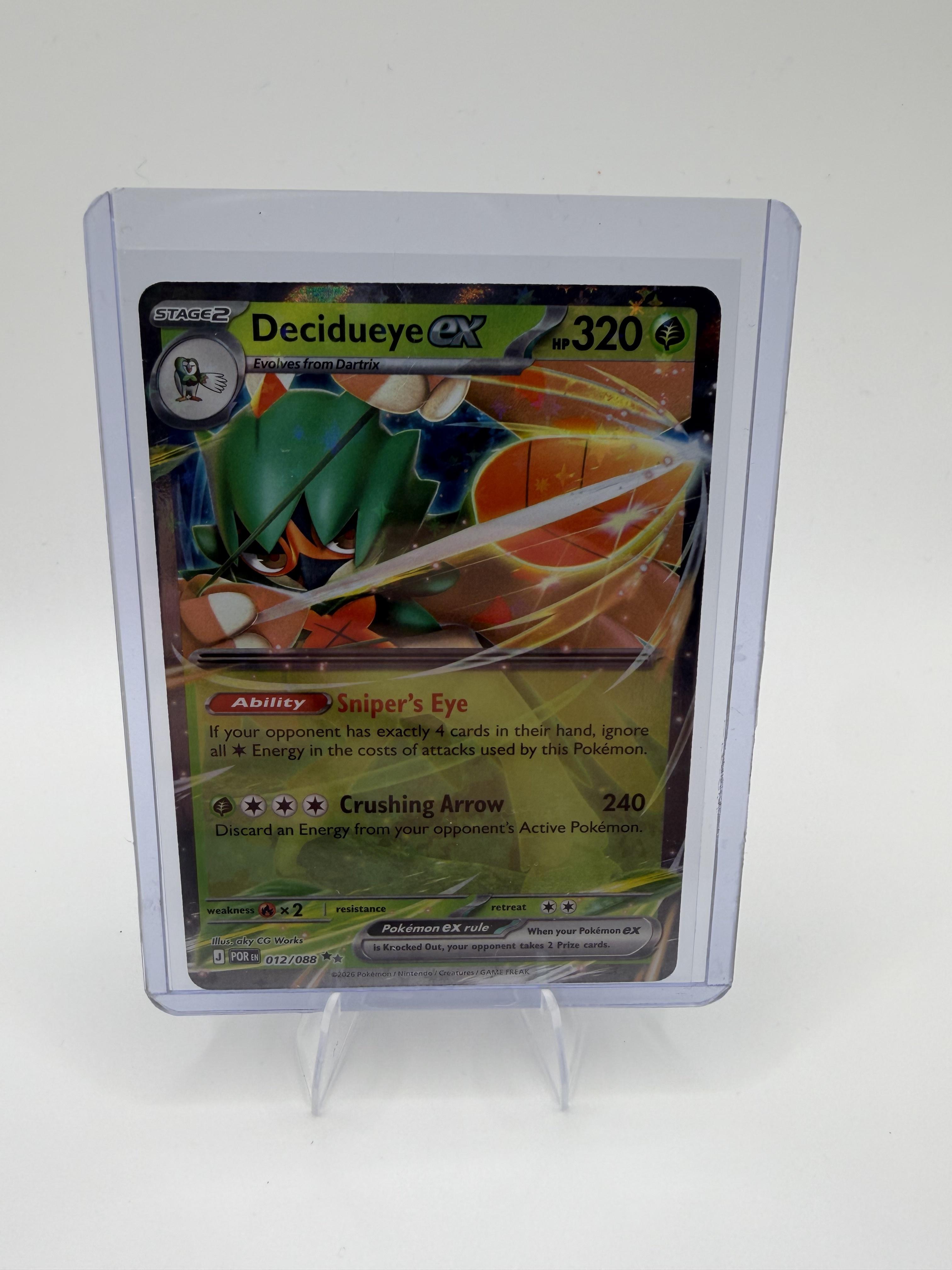 Decidueye ex 012/088 Double Rare Perfect Order Pokemon 2026 NM/M POR