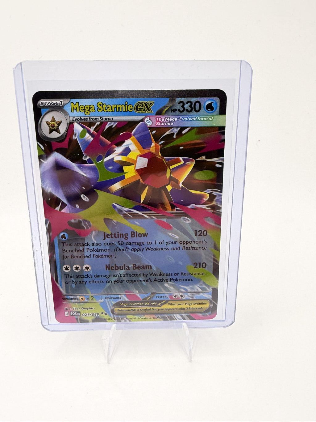Mega Starmie ex 021/088 Double Rare Perfect Order Pokemon 2026 NM/M POR