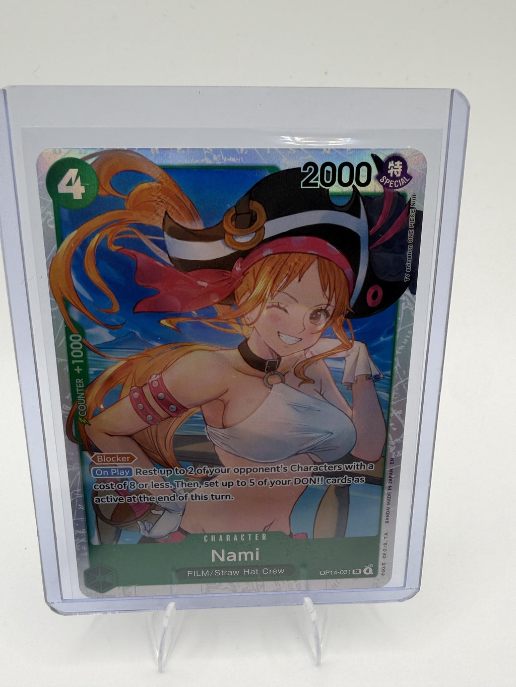 The Azure Sea's Seven Nami Card Super Rare #OP14-031 One Piece