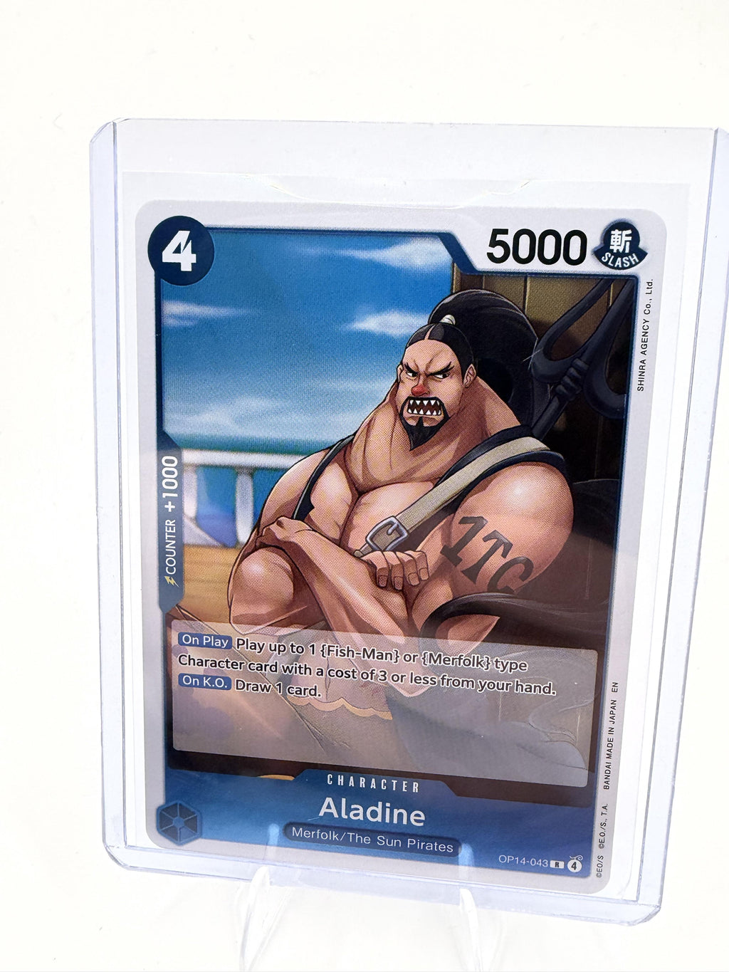 The Azure Sea's Seven Aladine Card Rare #OP14-043 One Piece