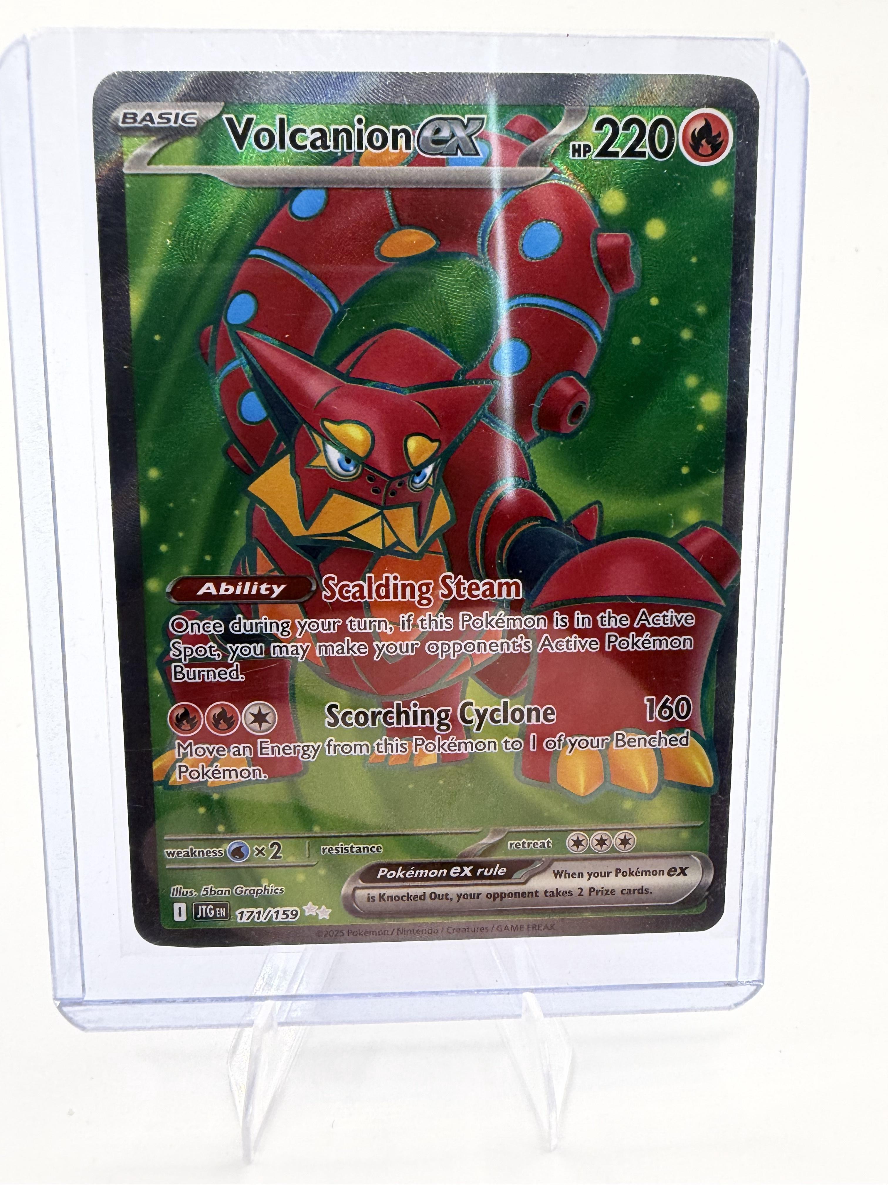 Pokemon Journey Together #171/159 Volcanion ex Card