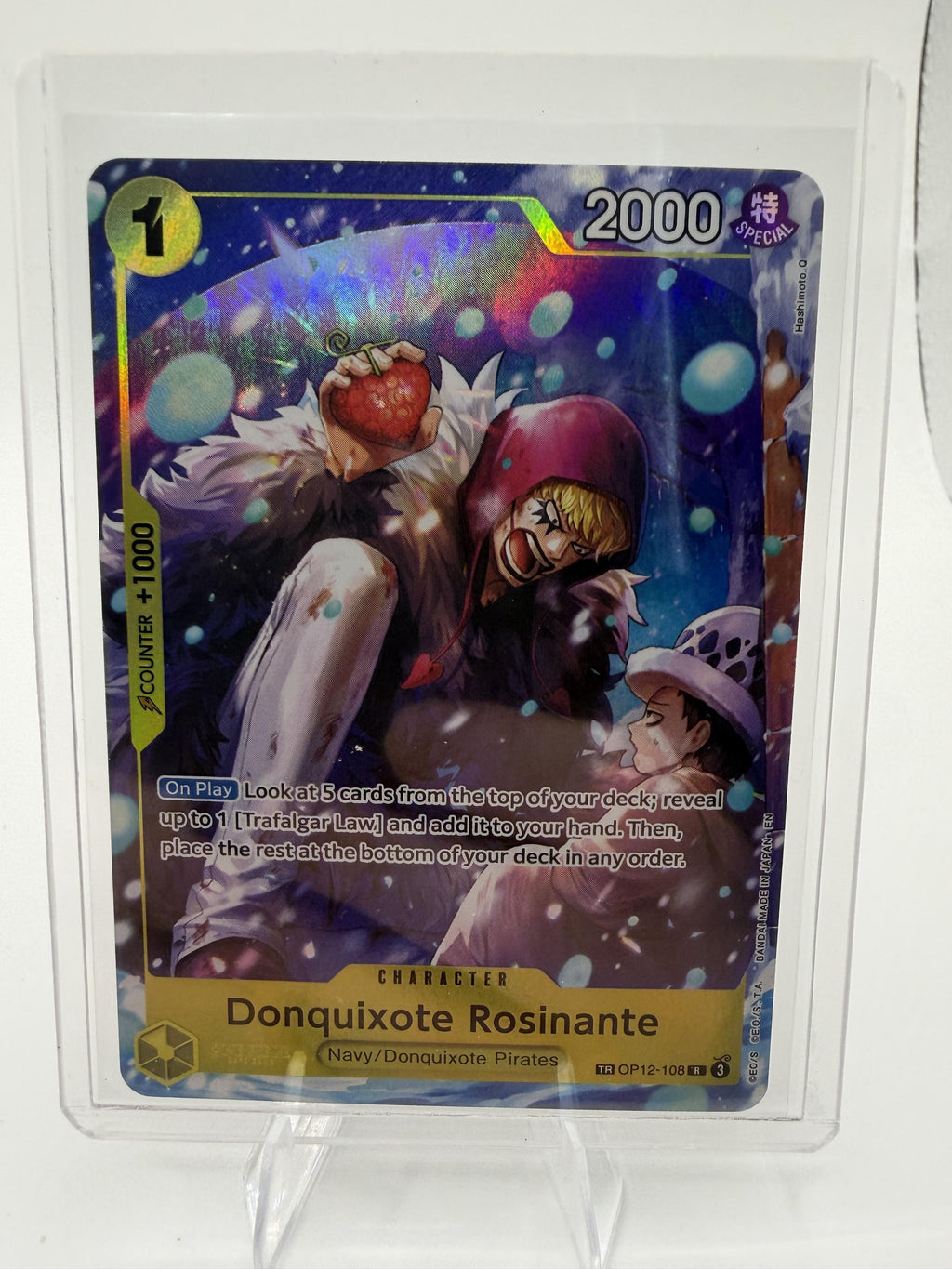 The Azure Sea's Seven #OP12-108 Donquixote Rosinante One Piece Card