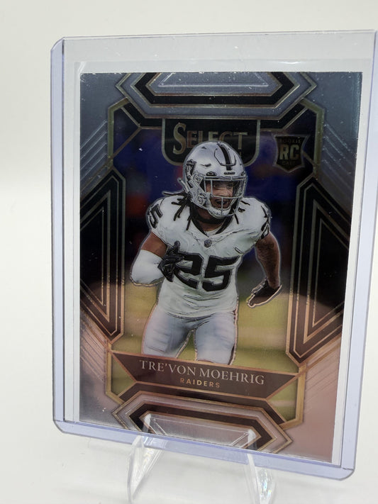 2021 Panini Select Tre'von Moehrig Card RC Las Vegas Raiders #290