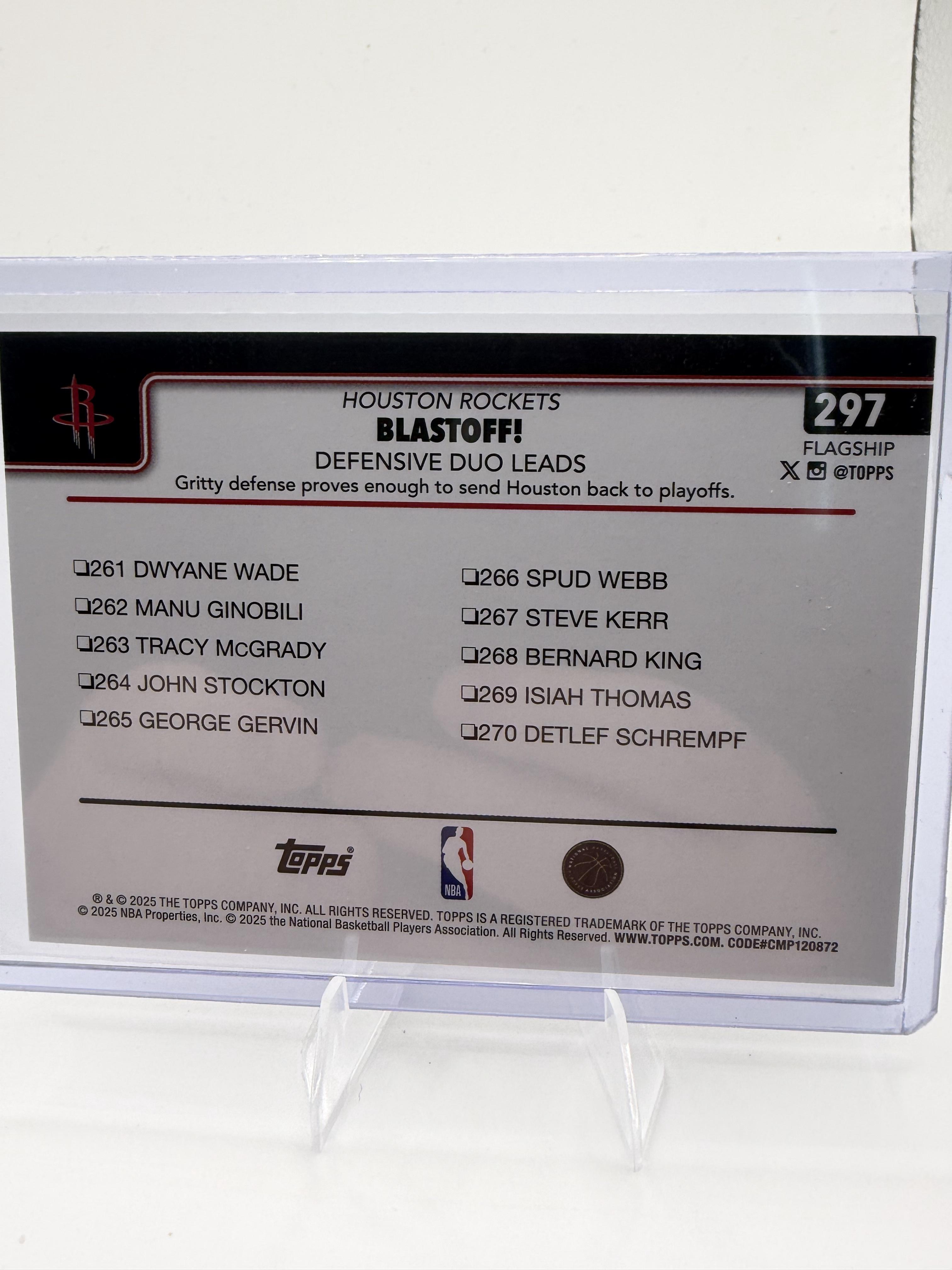 2025 Topps Basketball Luguentz Dort OKC Thunder Diamante Foil #117