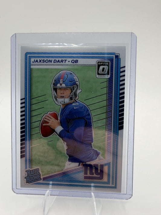 2025 Donruss Optic Jaxson Dart Card RC New York Giants #273