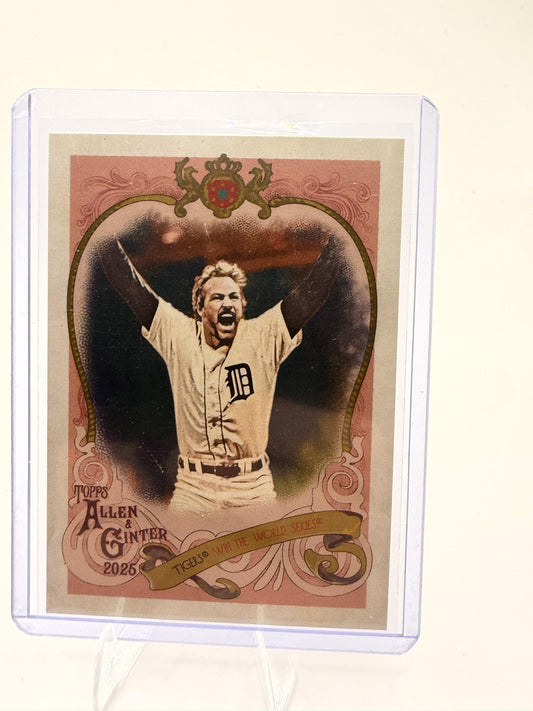 2025 Topps Allen & Ginter Kirk Gibson Card Sweet Victory Detroit Tigers #SV-31