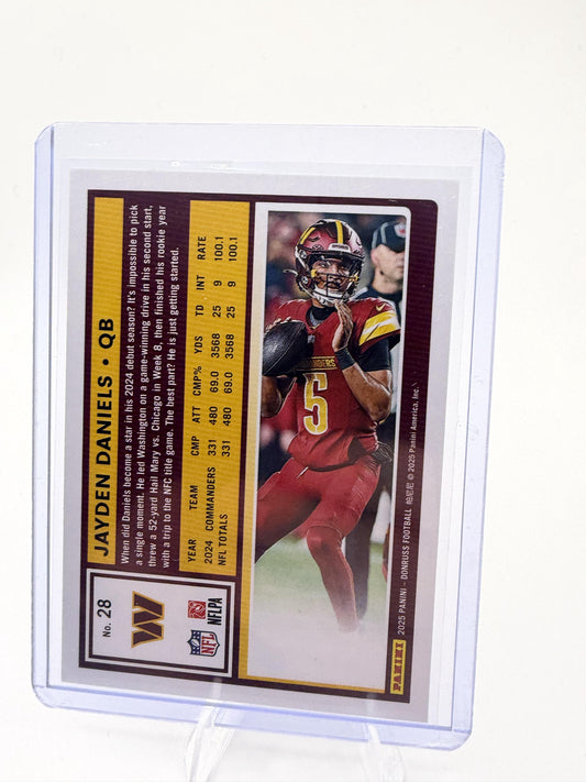 2025 Donruss Jayden Daniels Card Press Proofs Red Washington