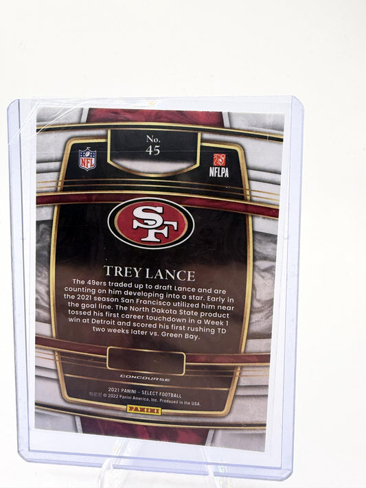 2021 Panini Select Trey Lance Card RC San Francisco 49ers #45