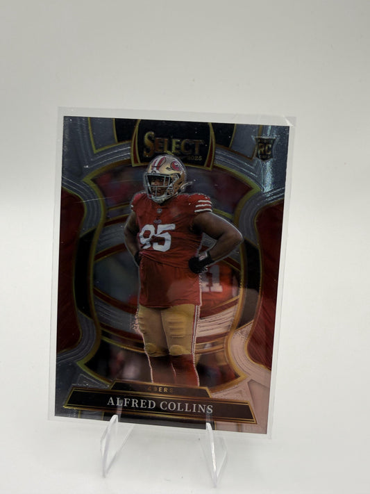 2025 Panini Select Alfred Collins Card RC San Francisco 49ers #17