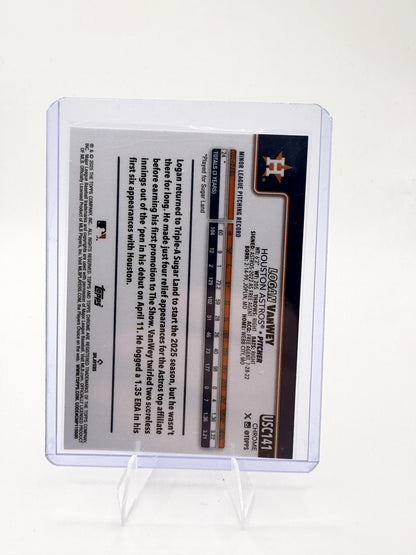 2025 Topps Chrome Update Logan VanWey Card RC Houston Astros #USC141
