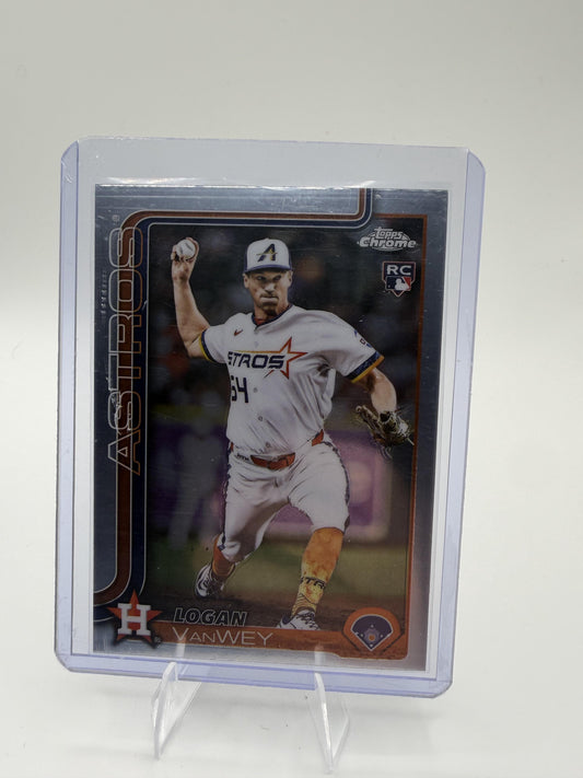 2025 Topps Chrome Update Logan VanWey Card RC Houston Astros #USC141