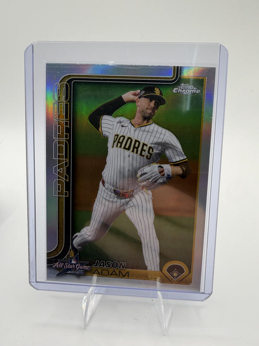 2025 Topps Chrome Update Jason Adam All-Star Game Creds Refractor  Padres